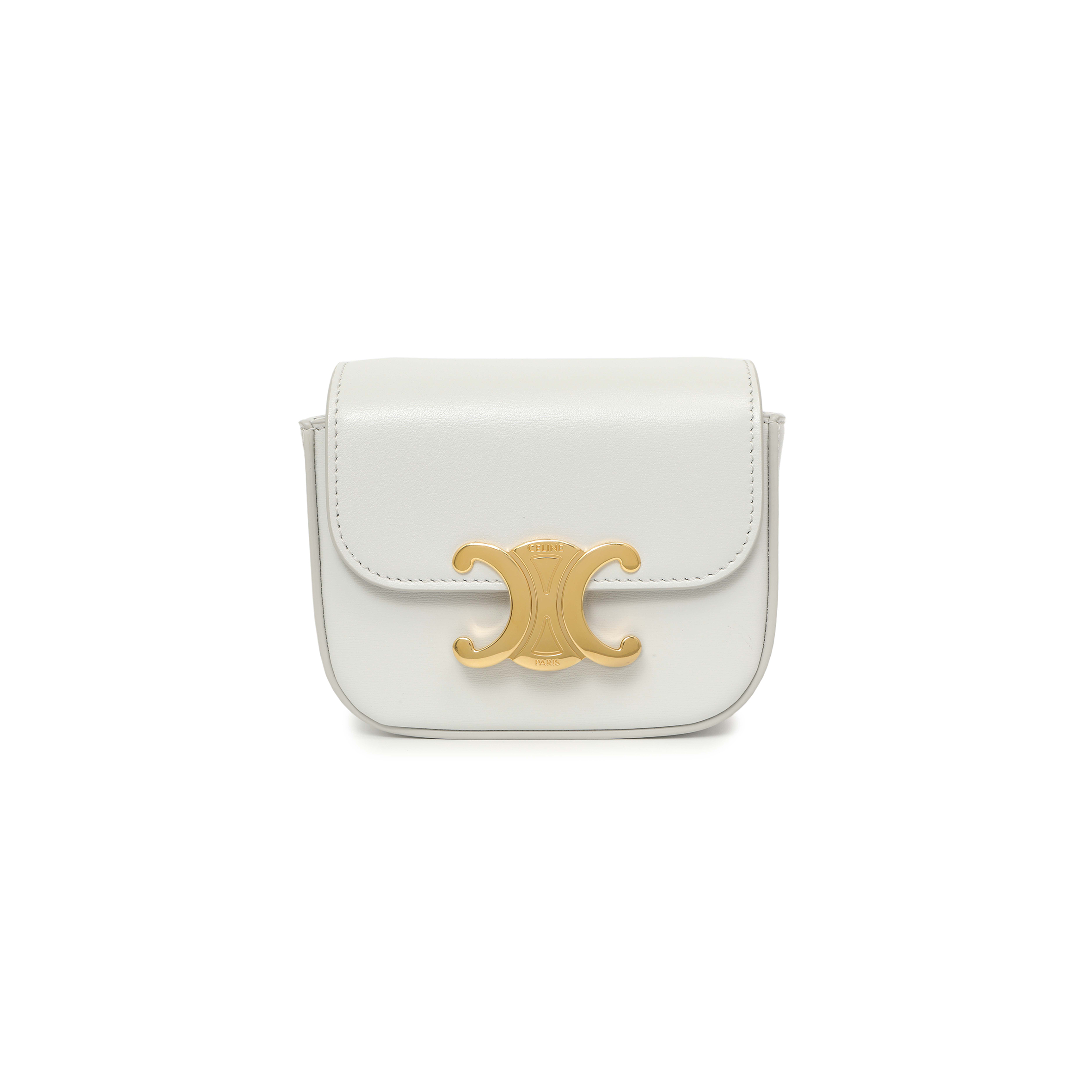 Ce1i*e grey calfskin mini claude (12*10*4cm)